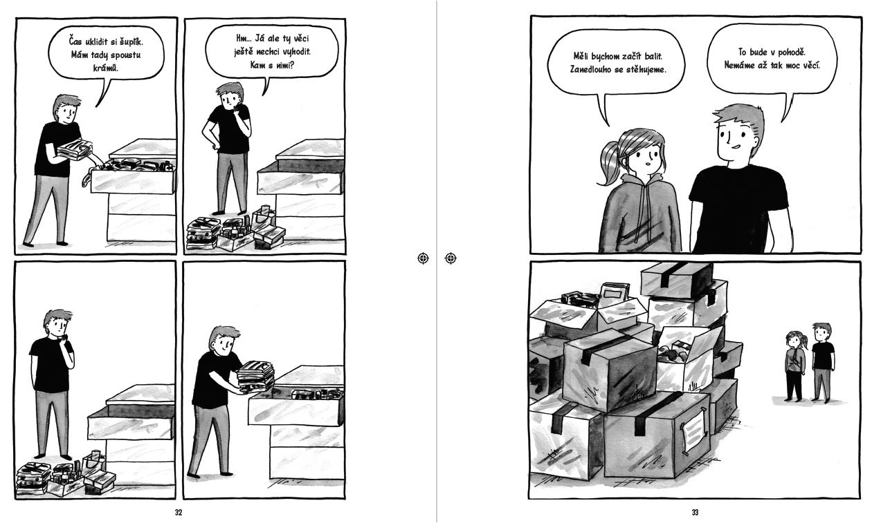 Debbie Tung komiks Když se introvertka vdá Introvertka v hlučném světě