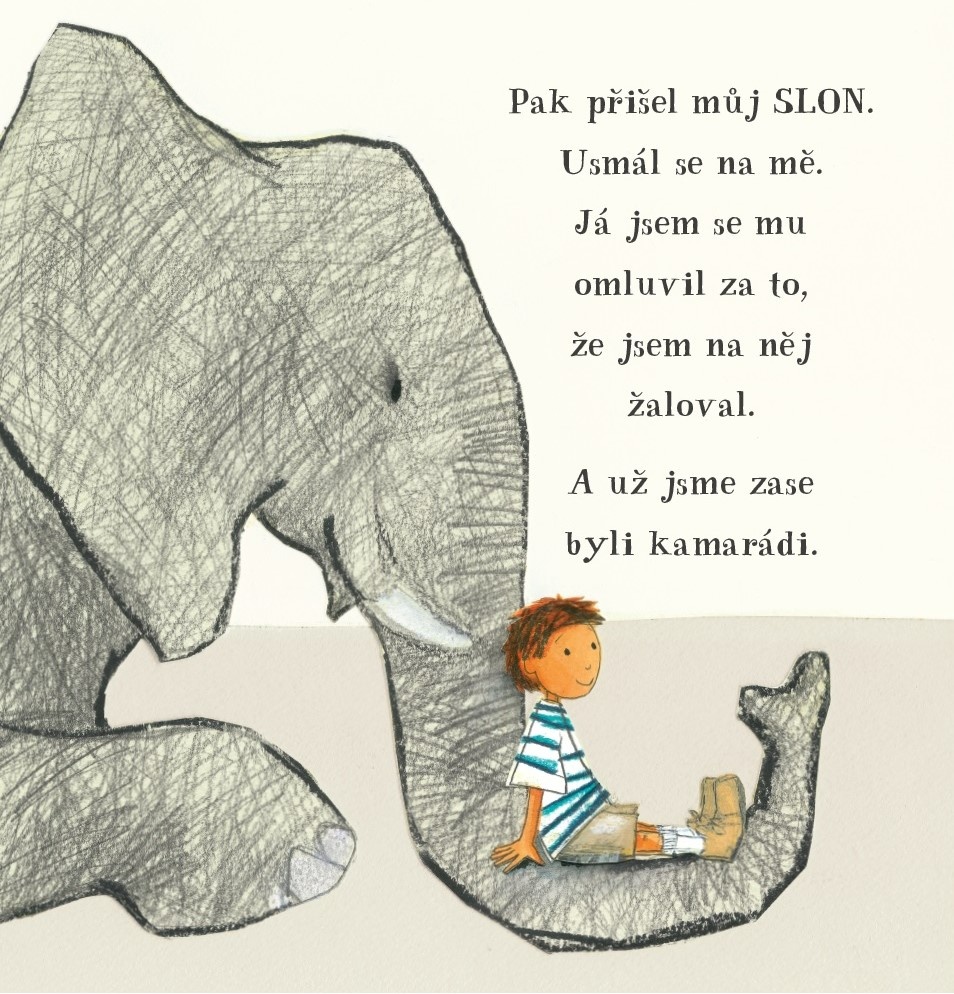 SLON; Petr Horáček;Portál; dětská kniha;ilustrovaná kniha;kniha pro nejmenší
