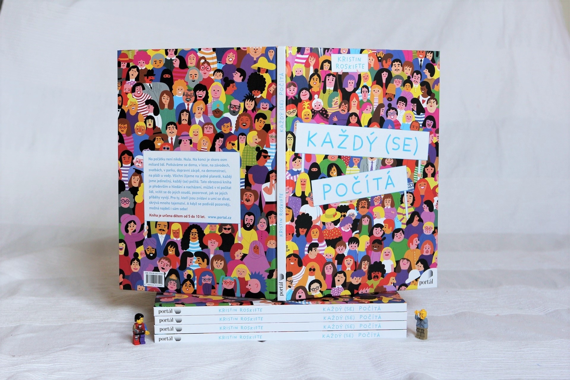 Kristin Roskifte, Každý (se) počítá, velkoformátová kniha, sociální čtení, ilustrace, tip na dárek pro děti