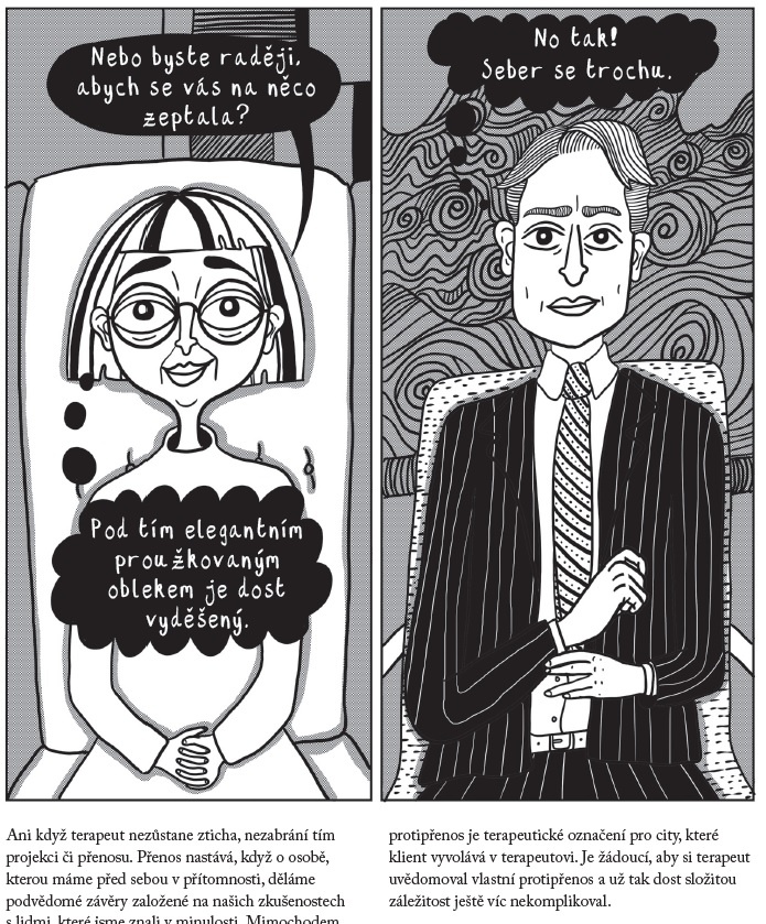 Philippa Perry Couch Fiction komiks Příběhy z pohovky psychoterapie psychologie sezení klient 