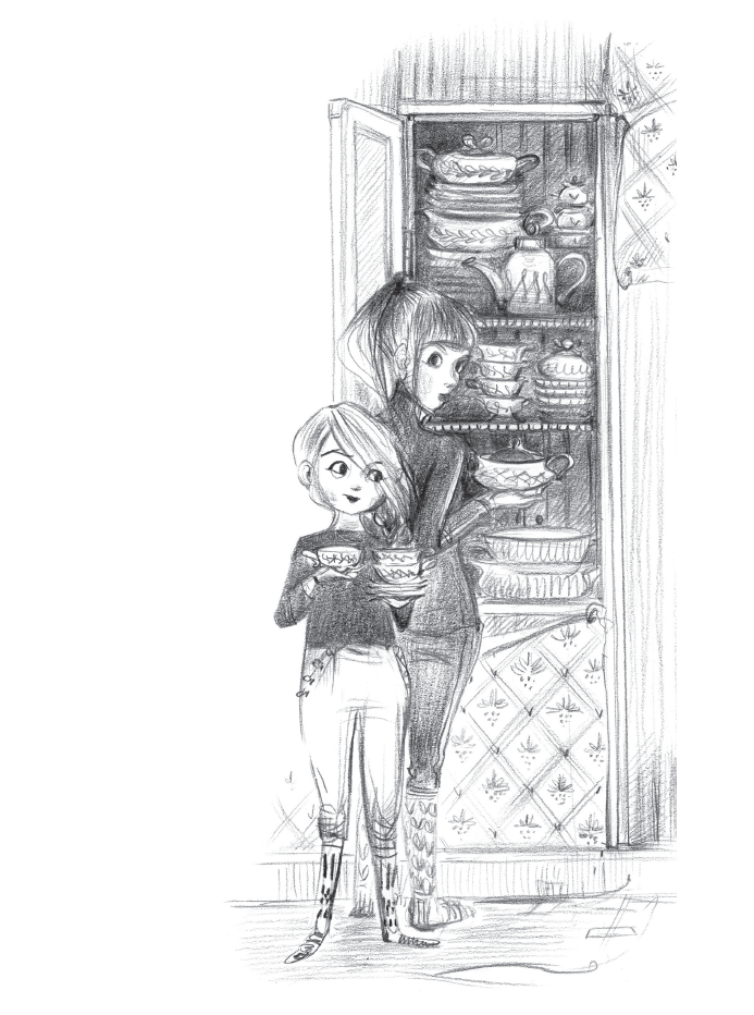 Agnes a tajemný dům ilustrace